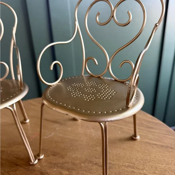 Retired Maileg Large Gold Bistro Set